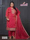 Plus Gulabo By Aanchi Roman Shimmer Kurti With Bottom Dupatta Suppliers In India